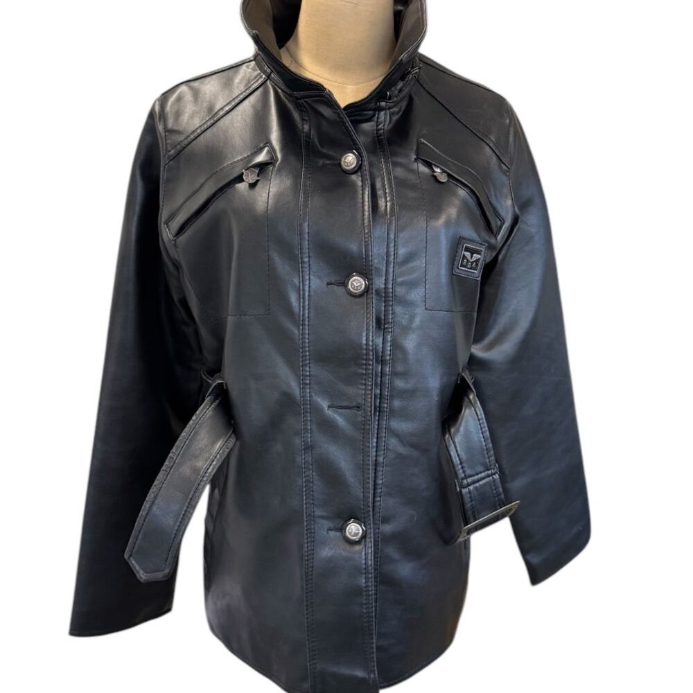 NEW "REPORTAGE" Leather Jacket, Made in‎ Italy, Womens,Biker,Goth,FINAL SALE!!!!
